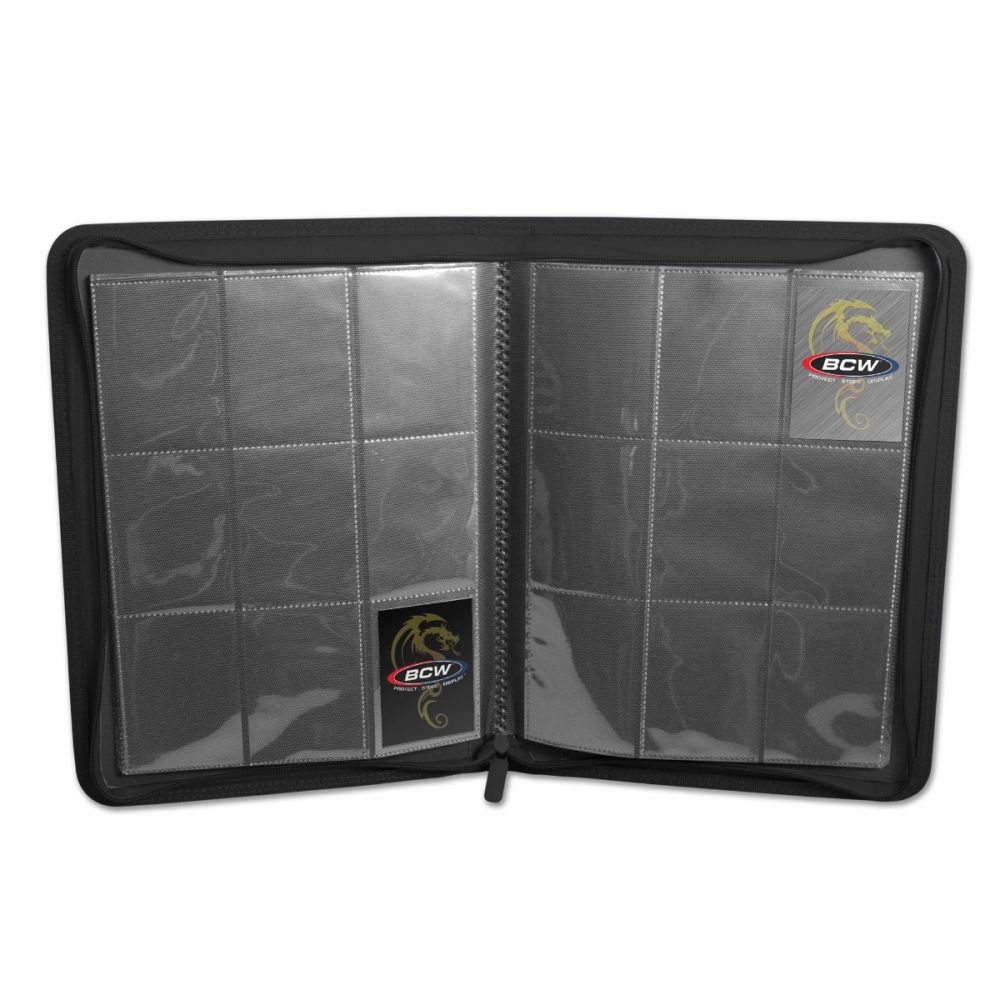 BCW Z Folio 9-Pocket LX -Toploader - Black - Image 3