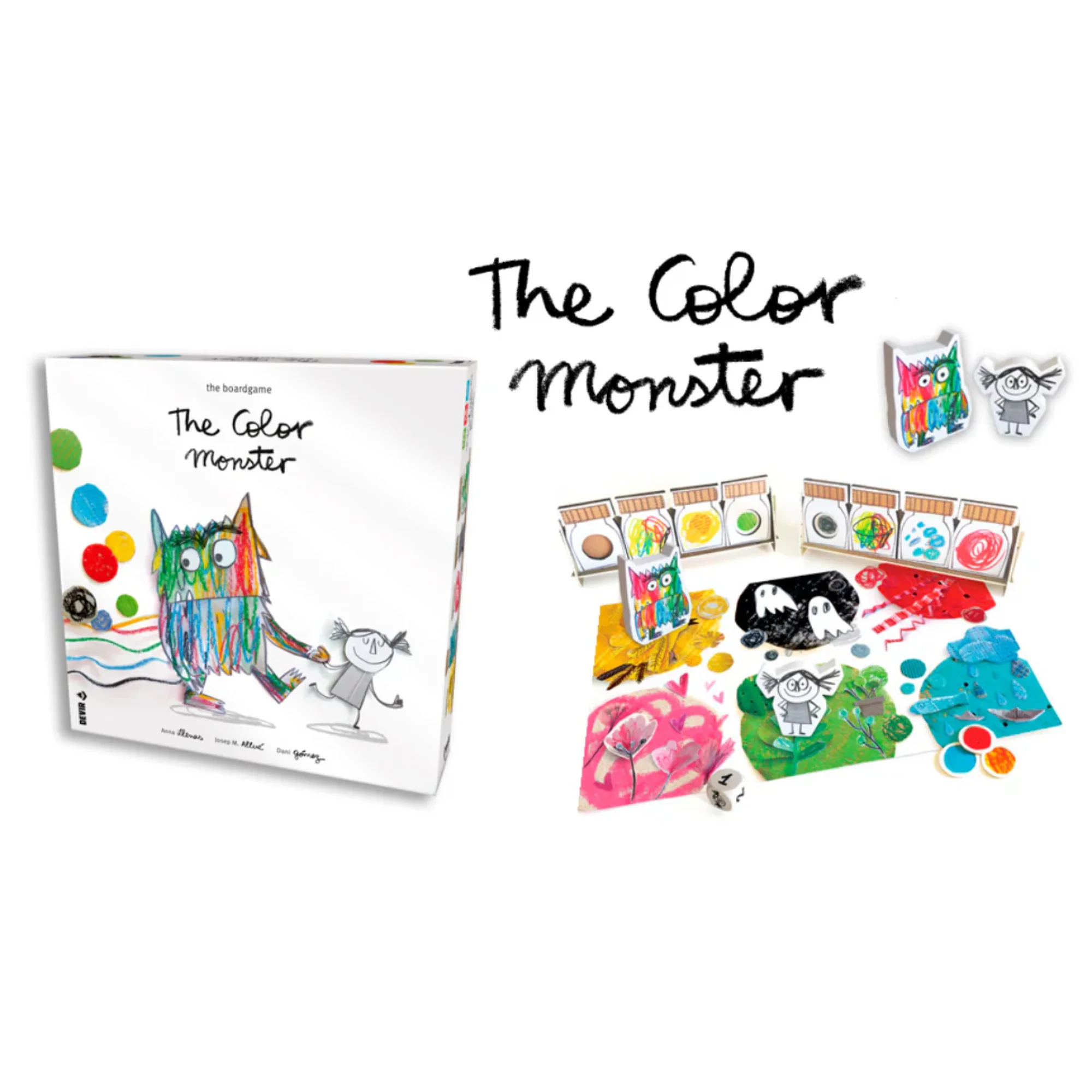 Board Game "The Color Monster Travel EN"