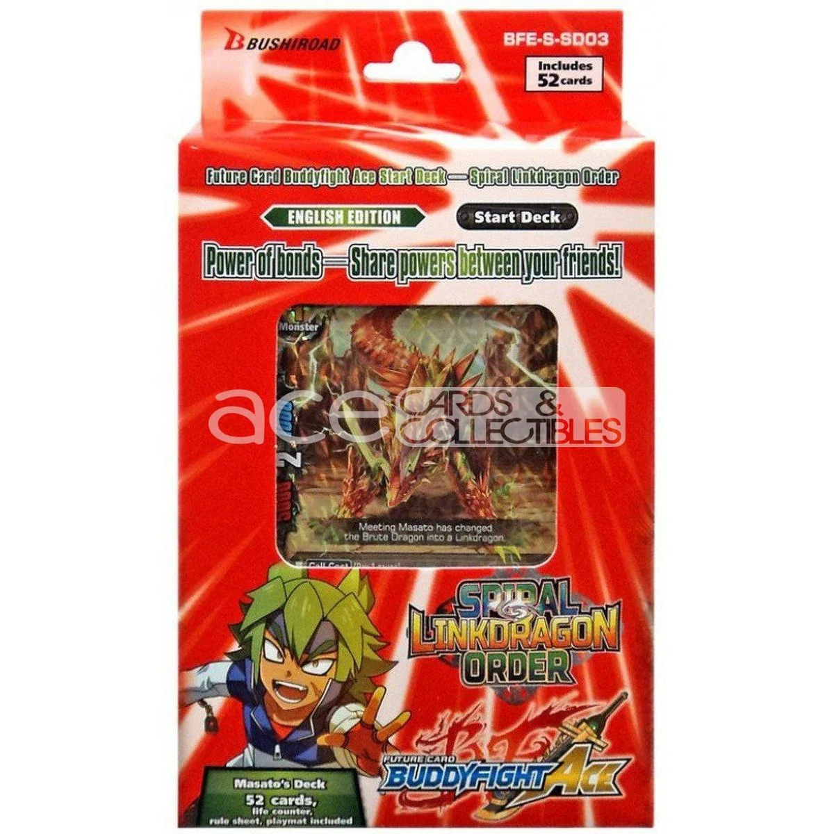 Future Card Buddyfight Ace Spiral Linkdragon Order [BFE-S-SD03] (English)