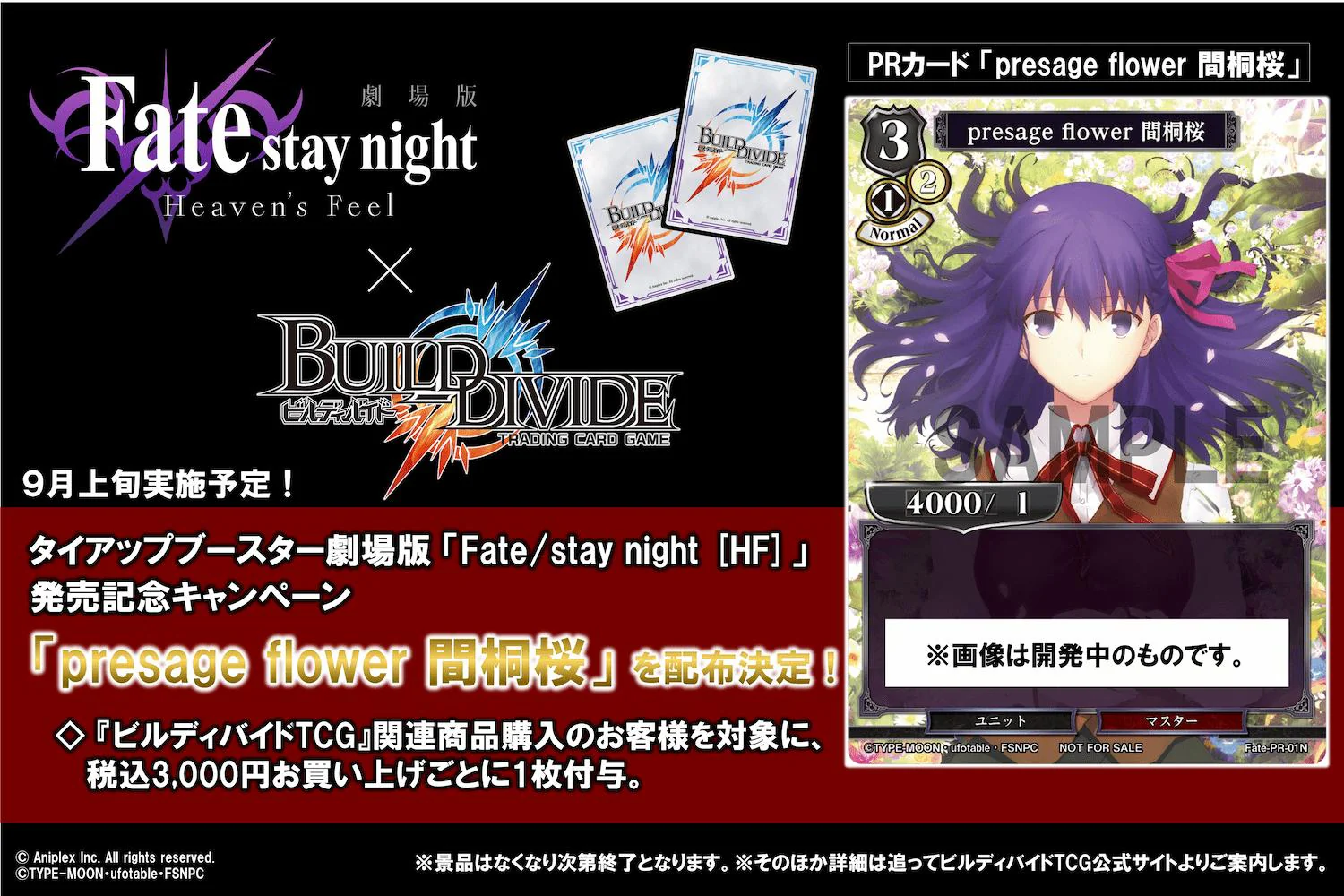 Build Divide Collaboration Booster "Fate/Stay Night -Heaven's Feel" [BD-Fate-TB1] (Japanese) - Image 6