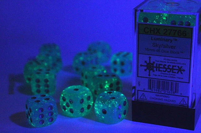 Chessex Dice Luminary Polyhedral 16mm D6 Dice Set - Image 3
