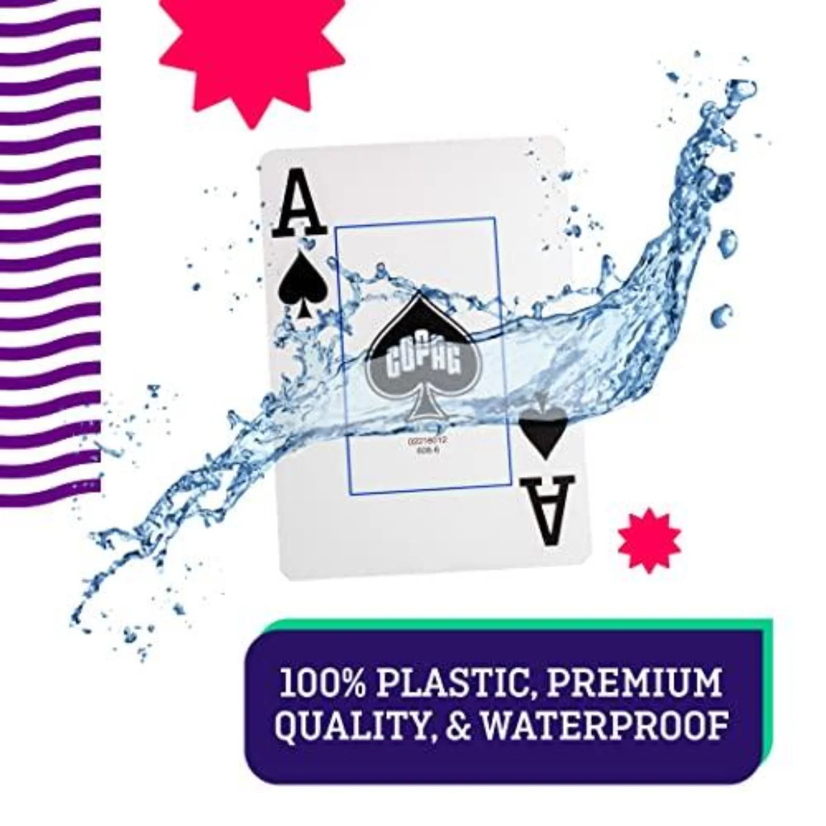 Copag Elite 100% Plastic Playing Cards - Poker Size Jumbo Index Single Deck - Image 4