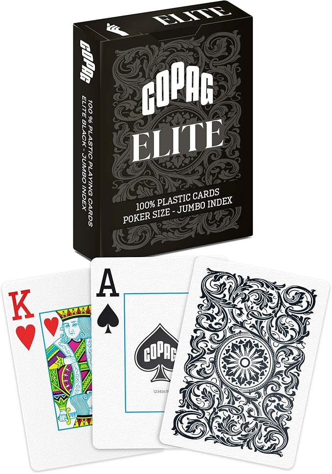 Copag Elite 100% Plastic Playing Cards - Poker Size Jumbo Index Single Deck - Image 9