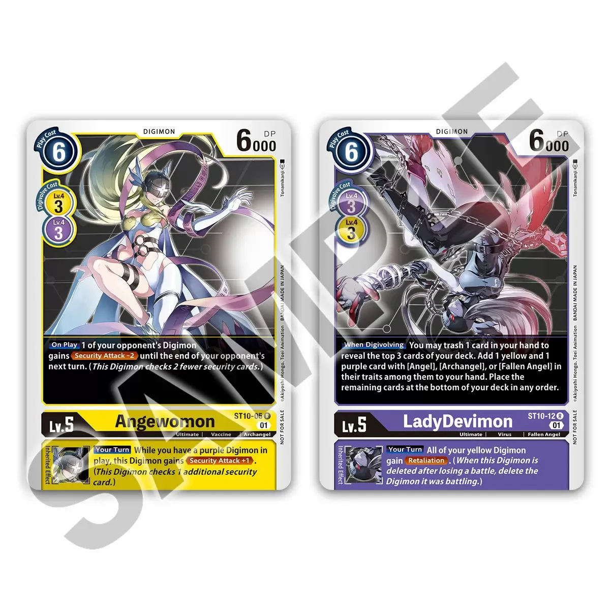 Digimon Card Game Tamer Goods Set "Angewomon & LadyDevimon" (PB-14) - Image 3