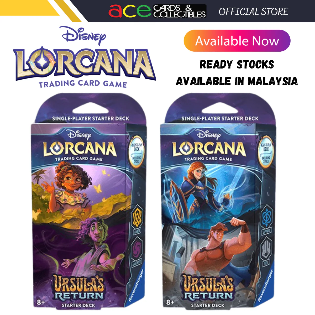 Disney Lorcana Ursula's Return Set 4 Starter Deck