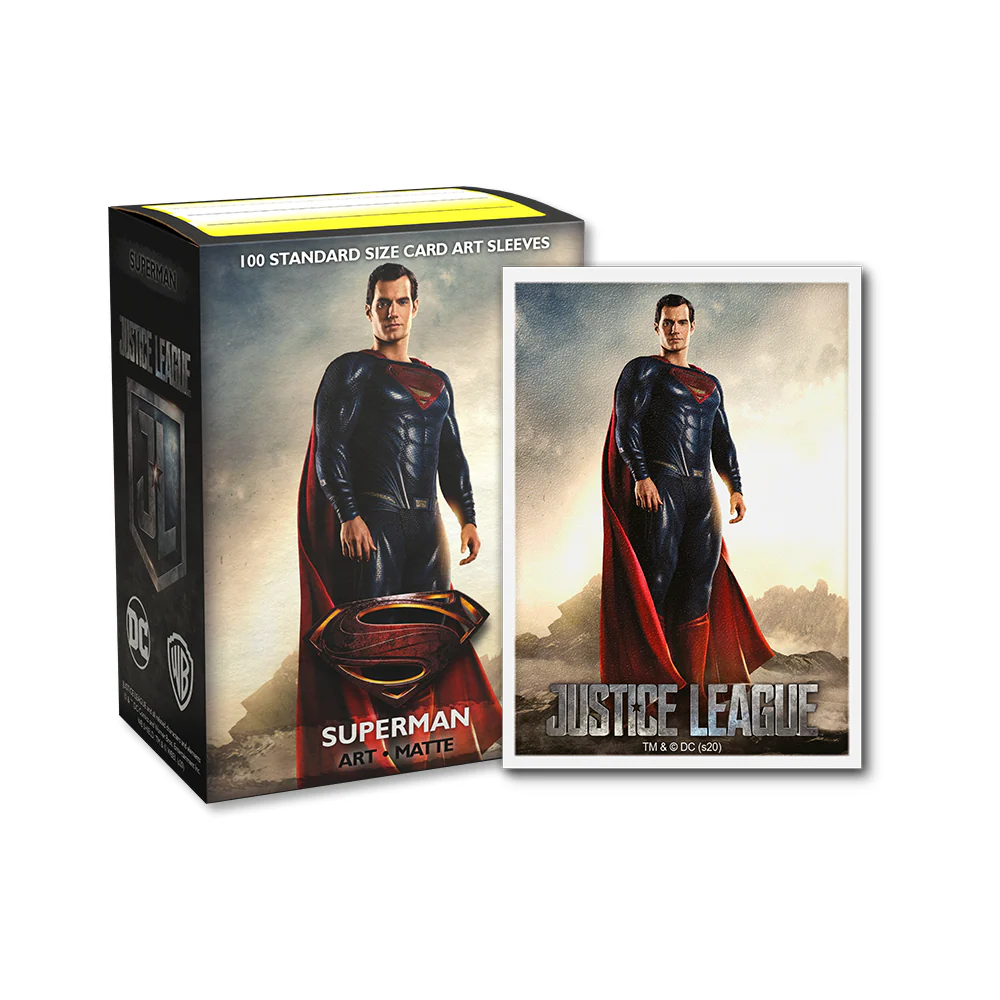 Dragon Shield Sleeve Art Matte Justice League Standard Size 100pcs - Superman