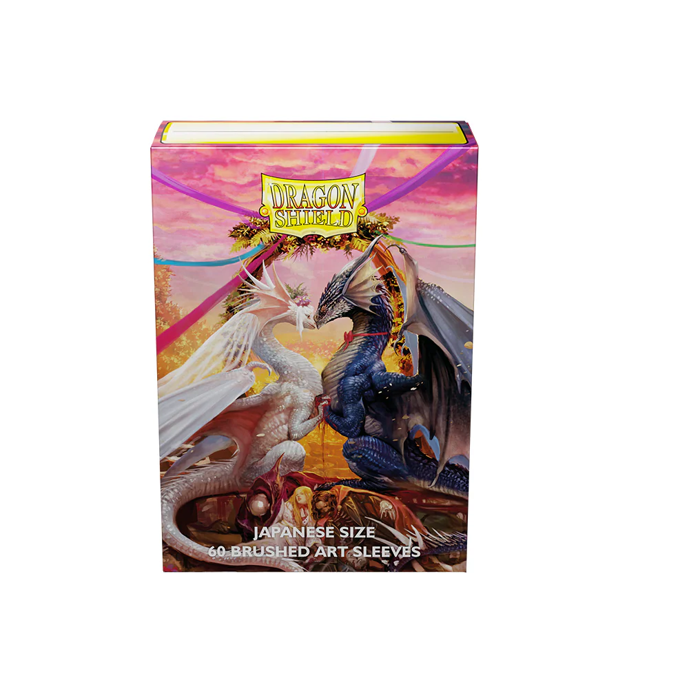 Dragon Shield Sleeve Brushed Art Sleeves - Valentine Dragon 2023 (Japanese size) - Image 2
