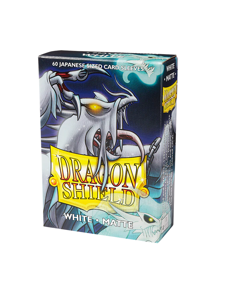 Dragon Shield Sleeve Matte Small Size 60pcs - White Matte (Japanese Size) - Image 3