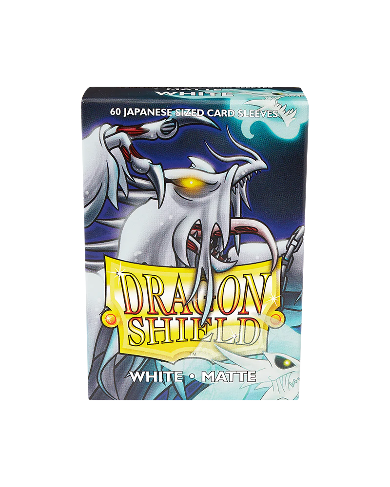 Dragon Shield Sleeve Matte Small Size 60pcs - White Matte (Japanese Size) - Image 4