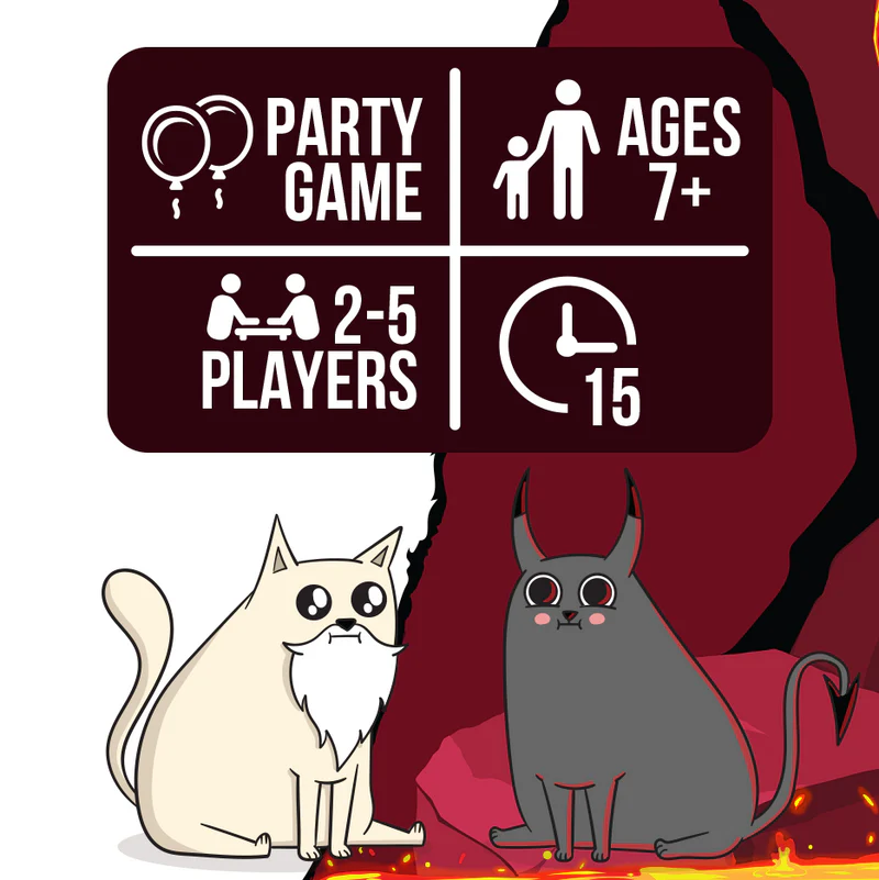 Exploding Kittens Board Game Good vs Evil - Image 7