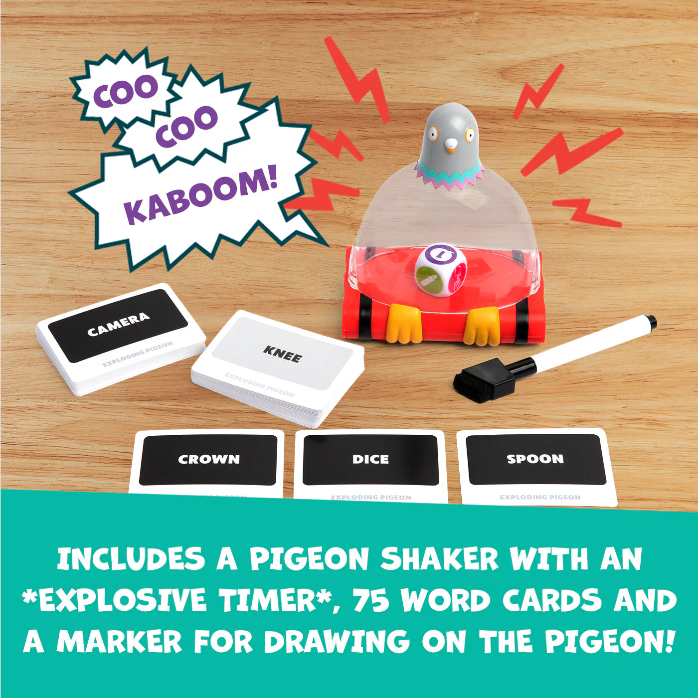 Exploding Kittens: Pigeon EN Board Game - Image 3