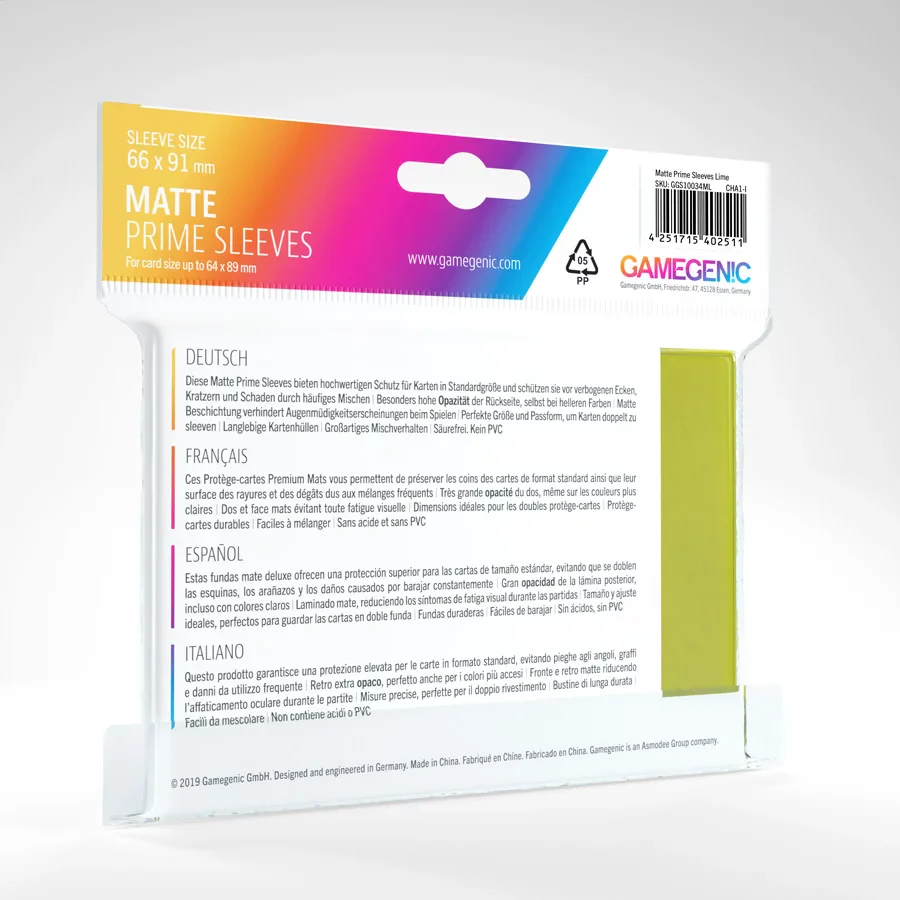 Gamegenic Matte Prime Card Sleeves - Image 2