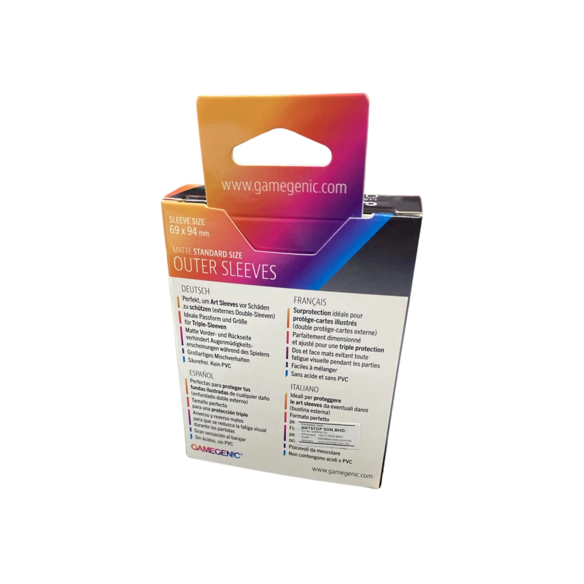 Gamegenic Sleeve Standard Size 50pcs "Matte Outer Sleeves" (NEW 2026) - Image 3
