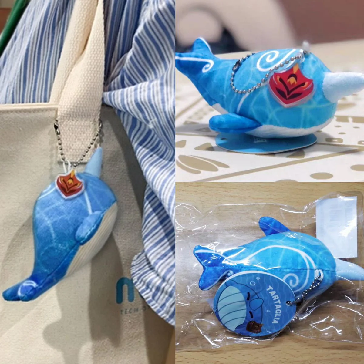 Genshin Impact "Childe's Narwhal" Plushie Keychain - Image 5