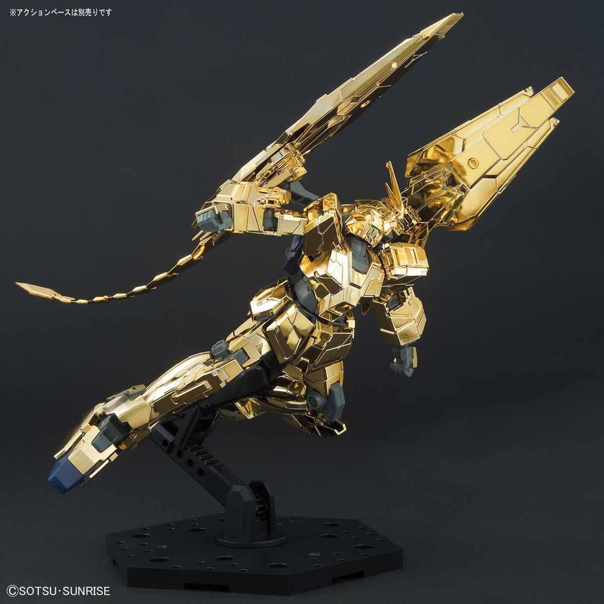 Gunpla HGUC 1/144 RX-0 Unicorn Gundam 03 Phenex (Unicorn Mode) (Narrative Ver.) (Gold Coating) - Image 6