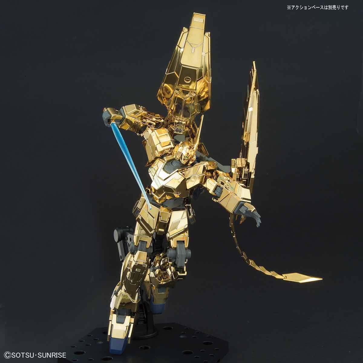 Gunpla HGUC 1/144 RX-0 Unicorn Gundam 03 Phenex (Unicorn Mode) (Narrative Ver.) (Gold Coating) - Image 7