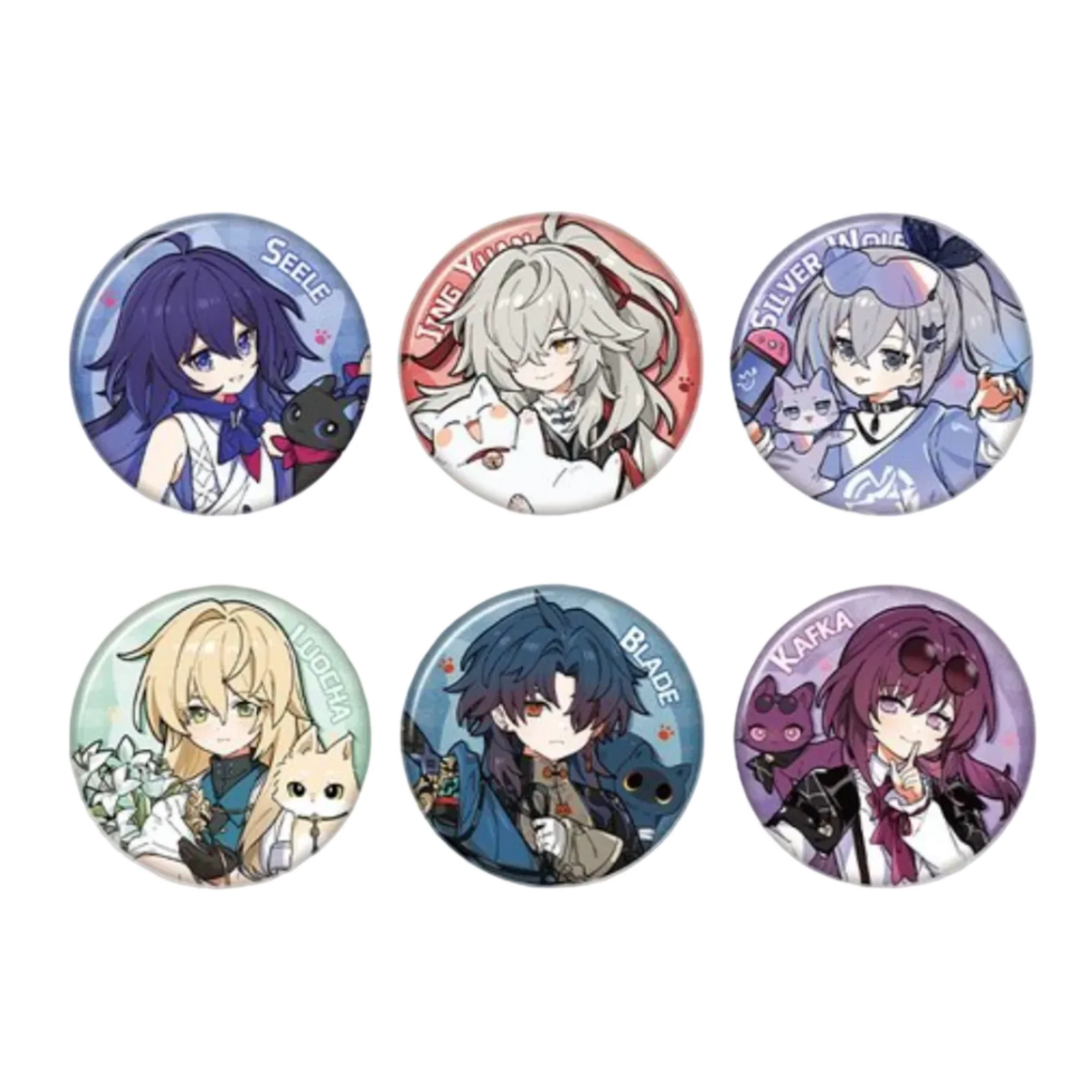 Honkai: Star Rail Little Cat Tin Badge