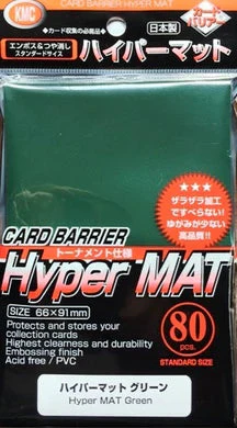 KMC Sleeve Hyper Mat Standard Size 80pcs - Mat Green - Image 4