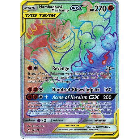 Marshadow & Machamp GX -Single Card