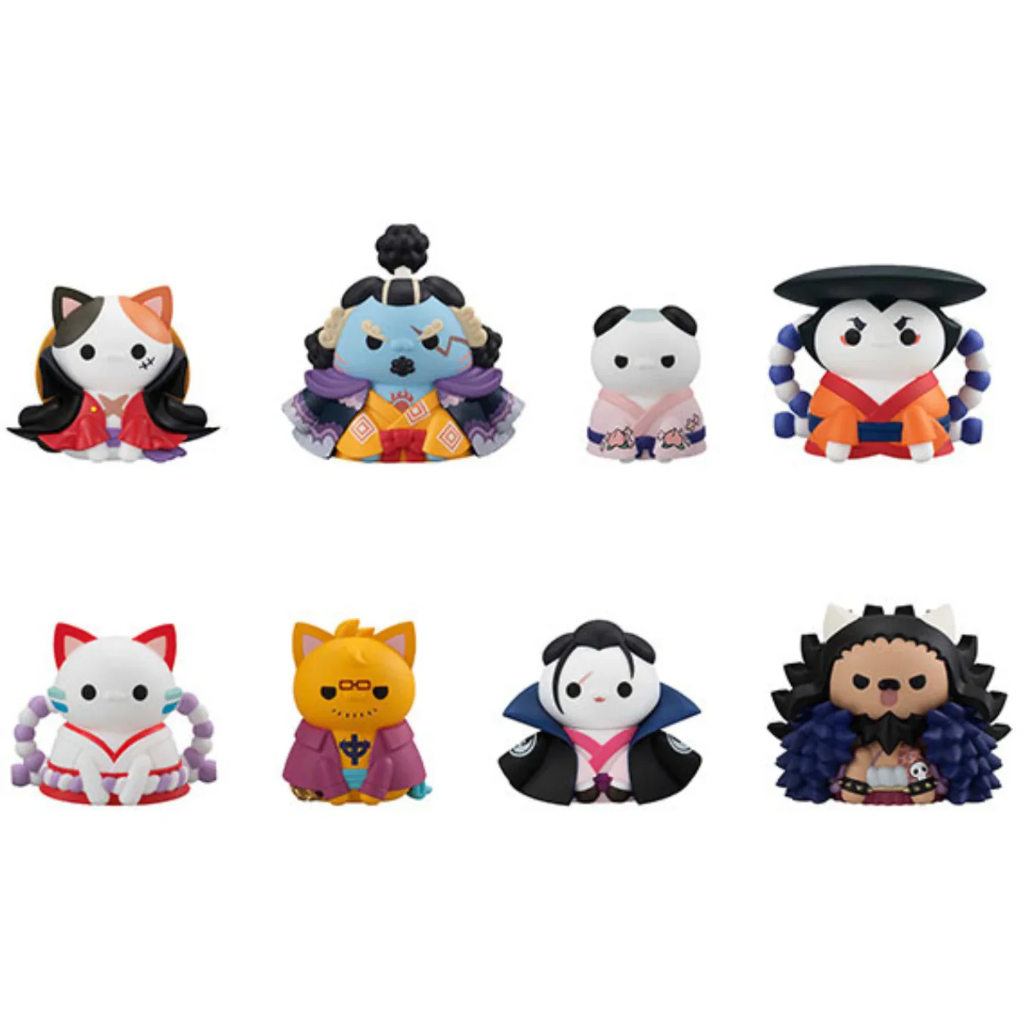 ONE PIECE MEGA CAT PROJECT "Luffy in Wano Kuni" (Nyan Piece Nyan! ver.) (Repeat) (SET of 8pcs)