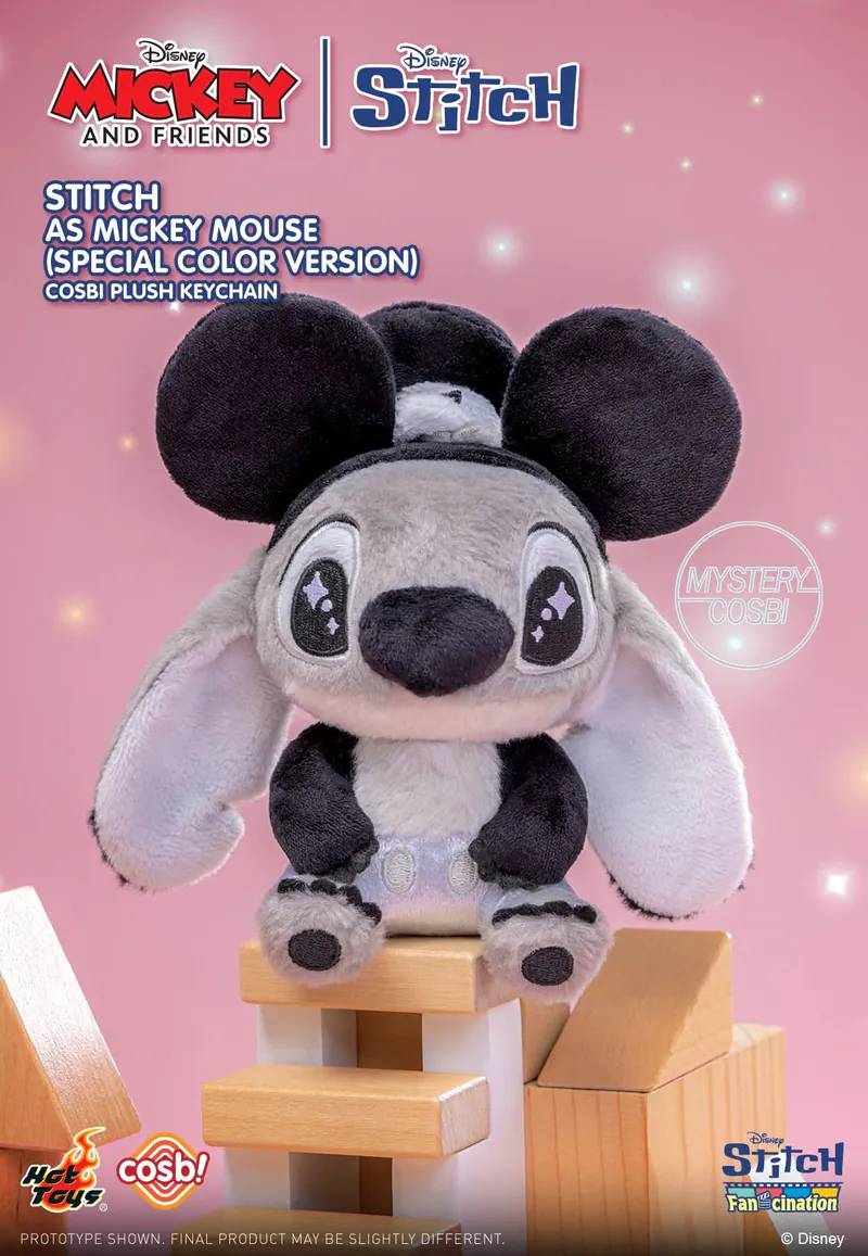 Mickey and Friends Stitch Cosbi Plush Keychain Collection - Image 10