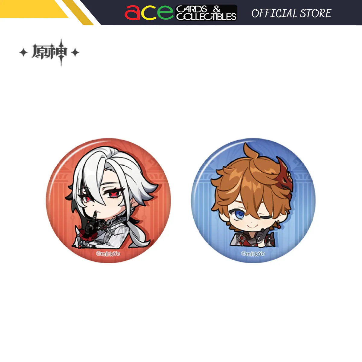miHoYo Genshin Impact Chibi Expression Sticker Badge: Fatui