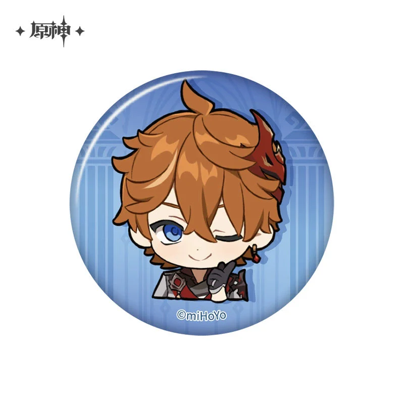 miHoYo Genshin Impact Chibi Expression Sticker Badge: Fatui - Image 3