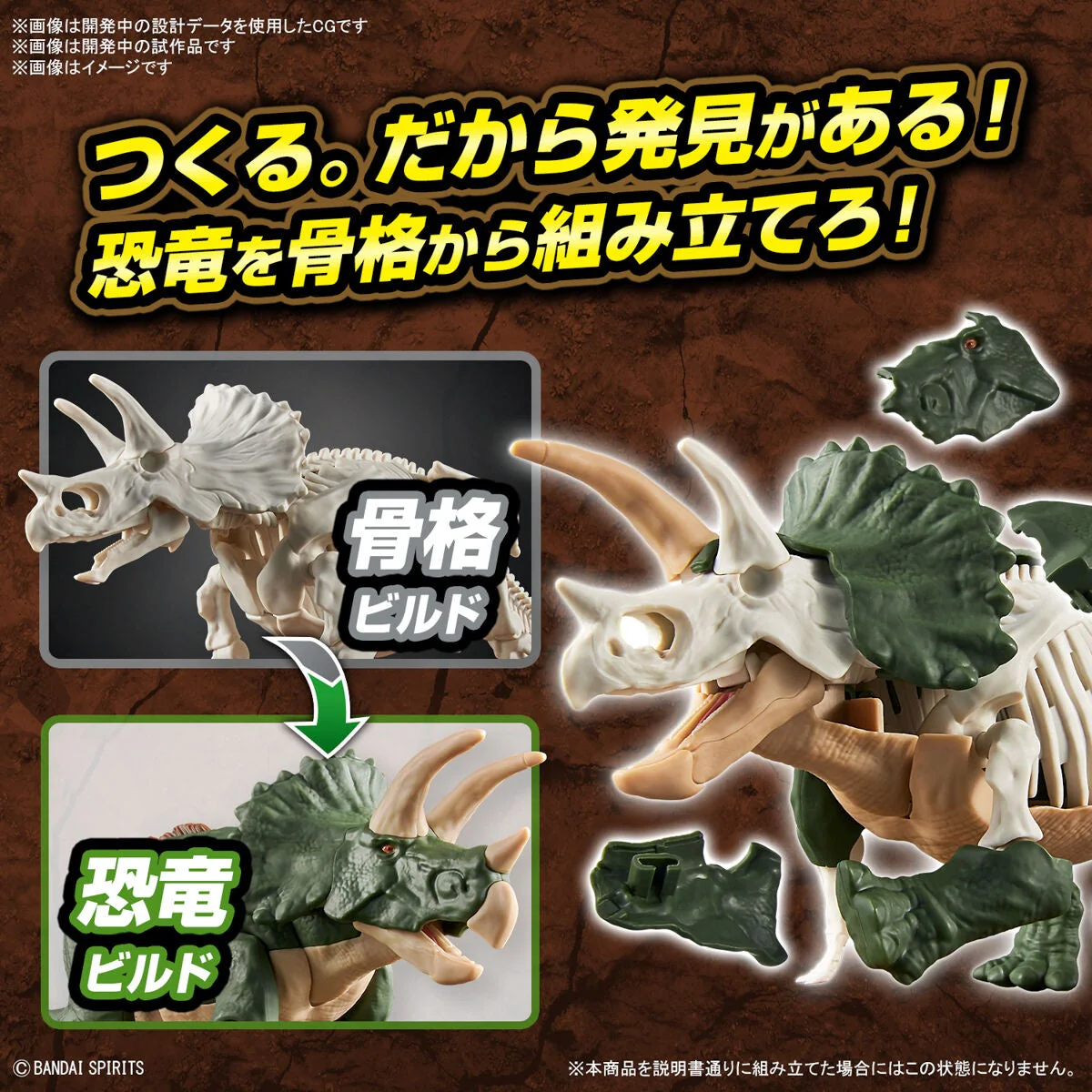 New Dinosaur Plastic Model Kit Brand "Triceratops" - Image 9