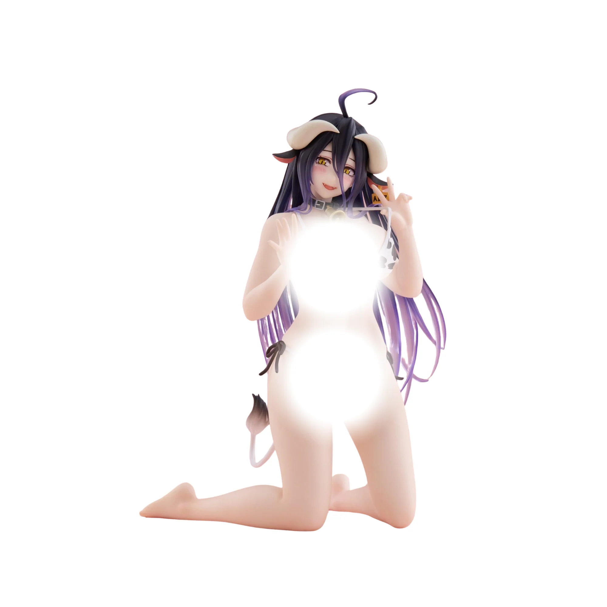 Overlord Desktop Cute Figure - "Albedo" (Cow-Print Swimsuit Ver.)