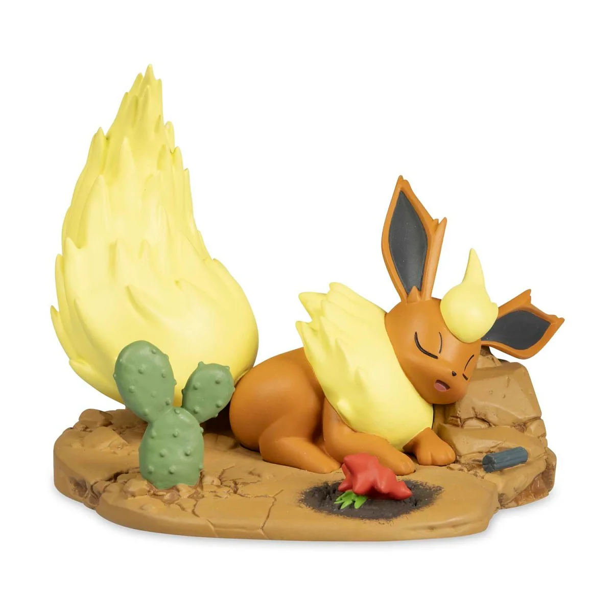 Pokemon Center Satisfied Snooze With Flareon Evolving Personalities Figure - Image 3