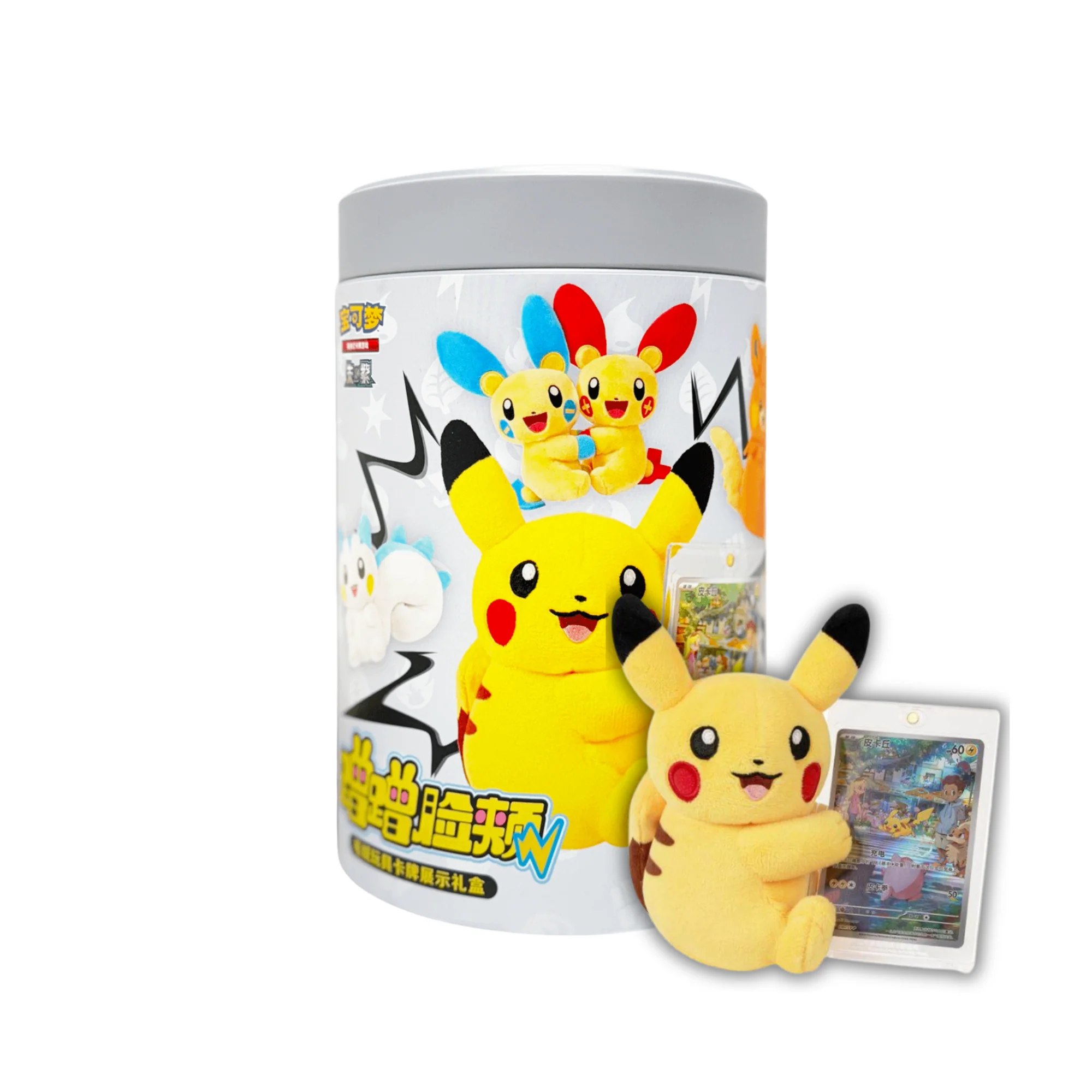 Pokemon TCG 宝可梦 蹭蹭脸颊毛绒玩具卡牌展示礼盒 (Simplified Chinese)