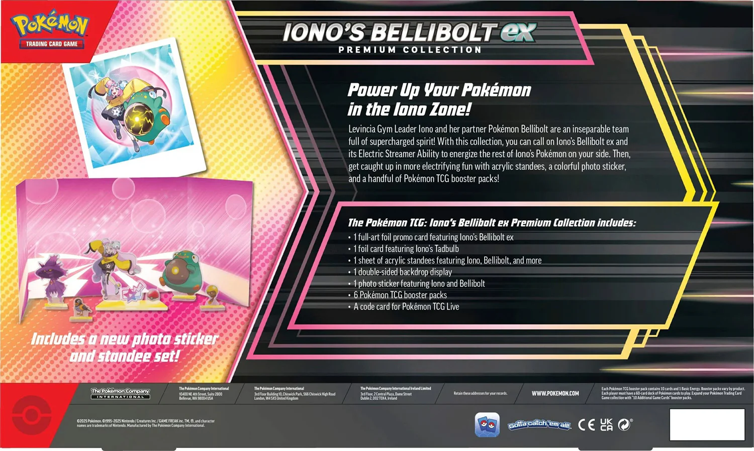 Pokemon TCG: April Ex Premium Collection "Iono's Bellibolt Ex" - Image 2