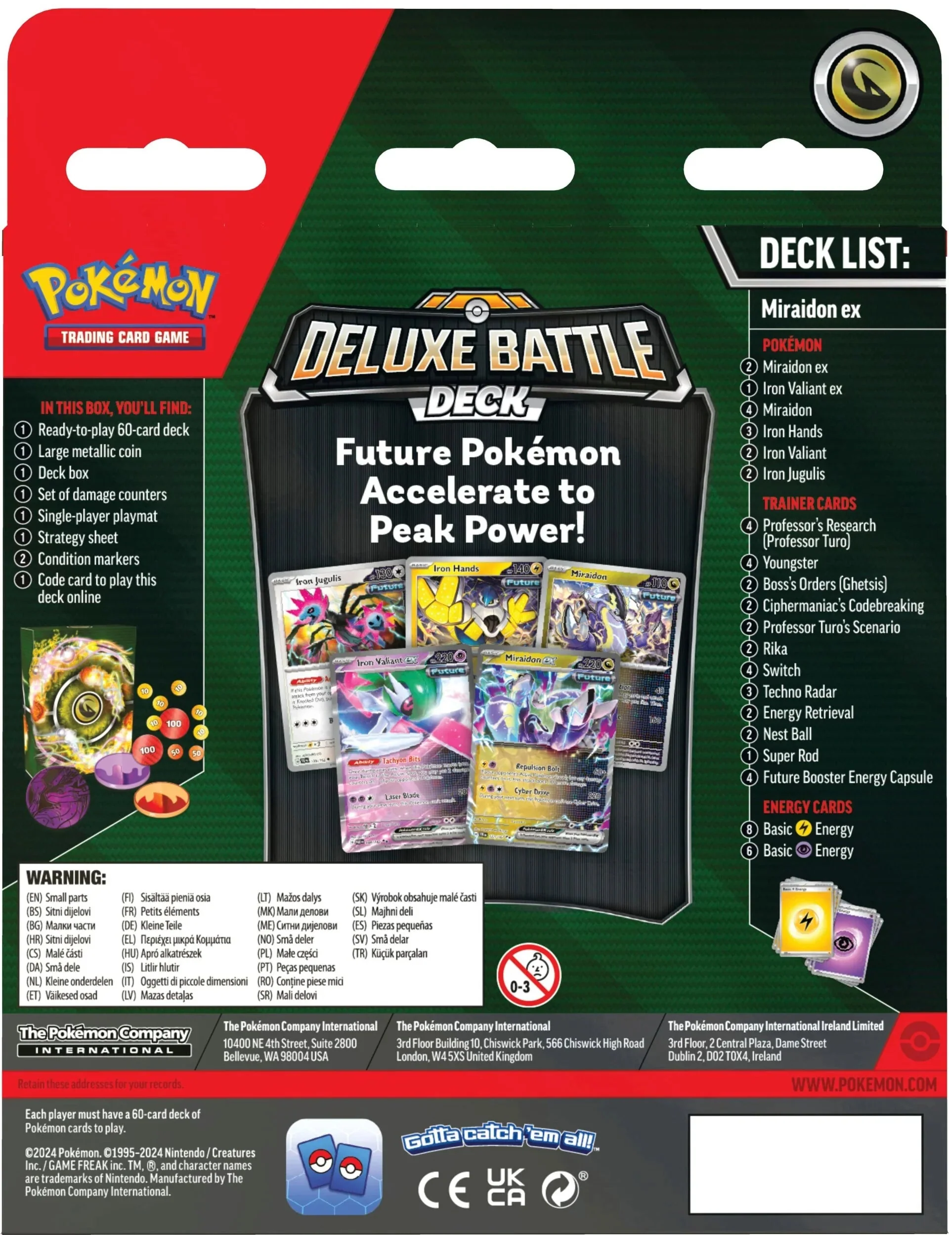 Pokemon TCG: August Deluxe Battle Deck Miraidon / Koraidon EX - Image 4