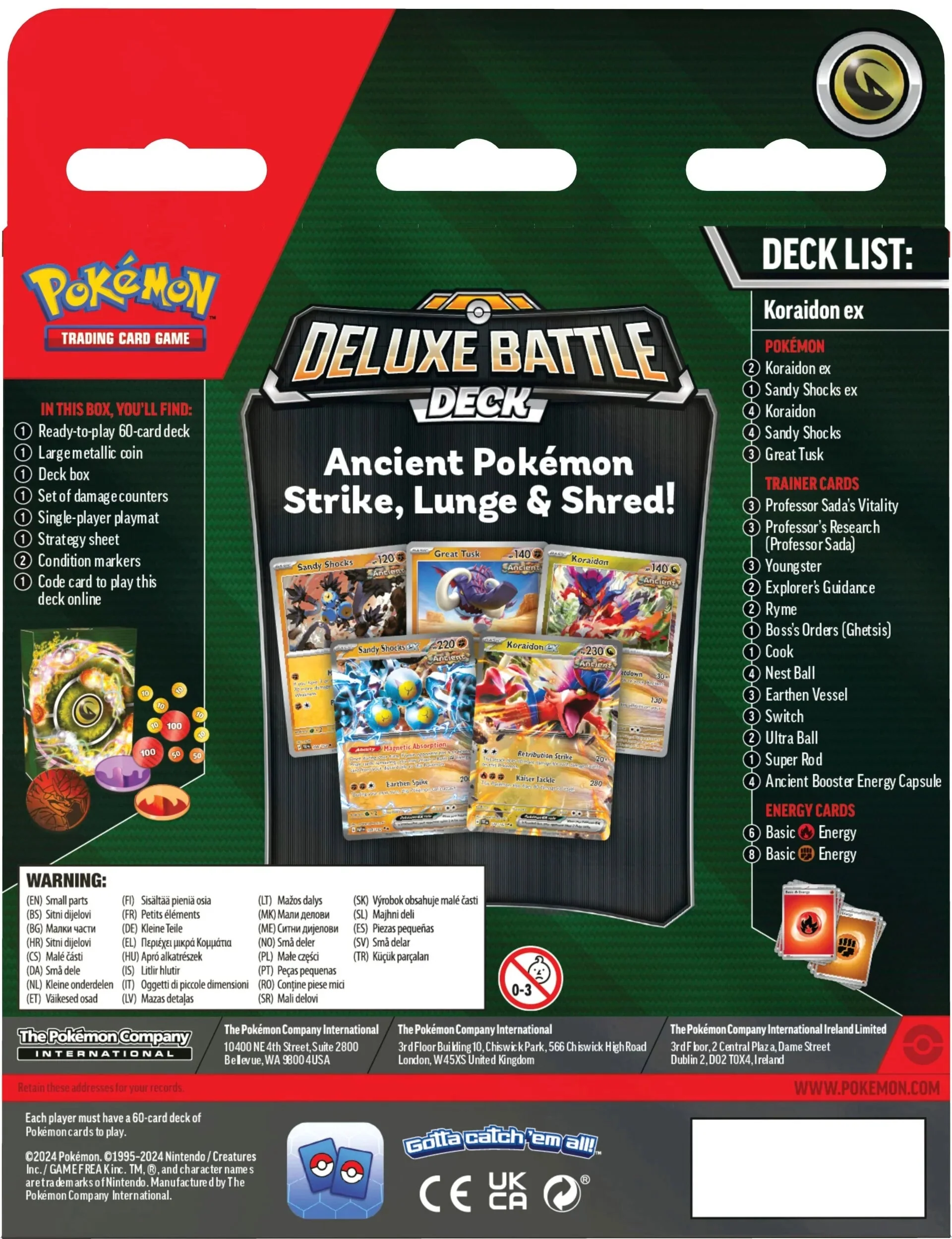 Pokemon TCG: August Deluxe Battle Deck Miraidon / Koraidon EX - Image 5