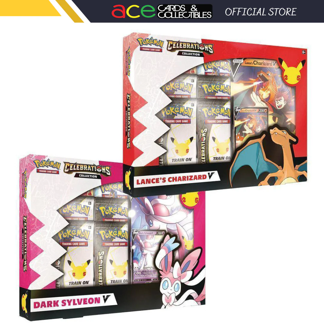 Pokemon TCG: Celebrations Collections—Lance’s Charizard V / Dark Sylveon V