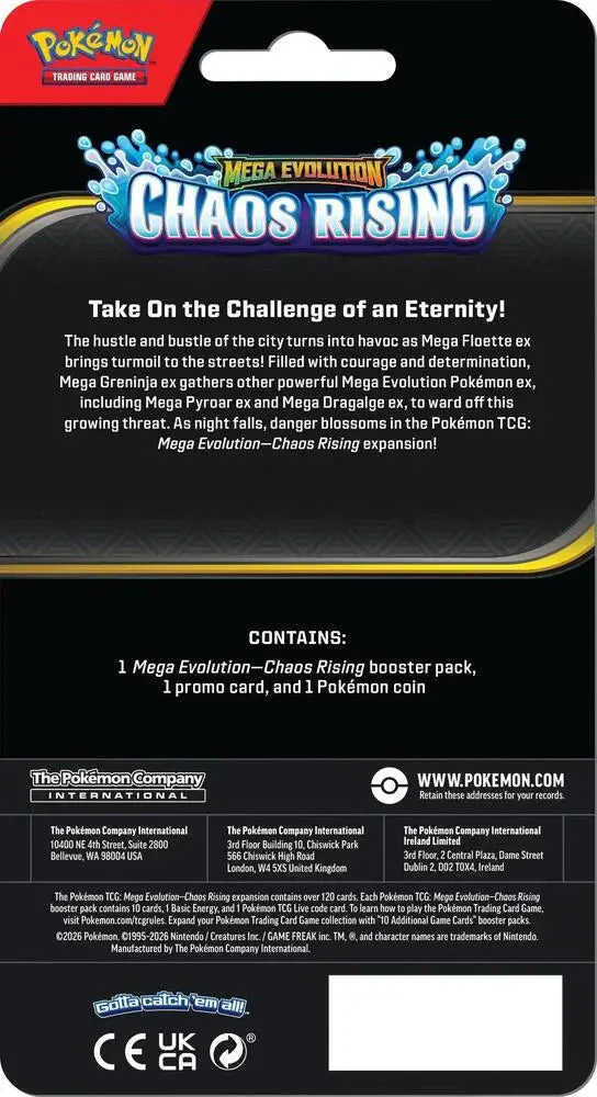 Pokemon TCG: Chaos Rising ME04 Checklane Blister - Image 2