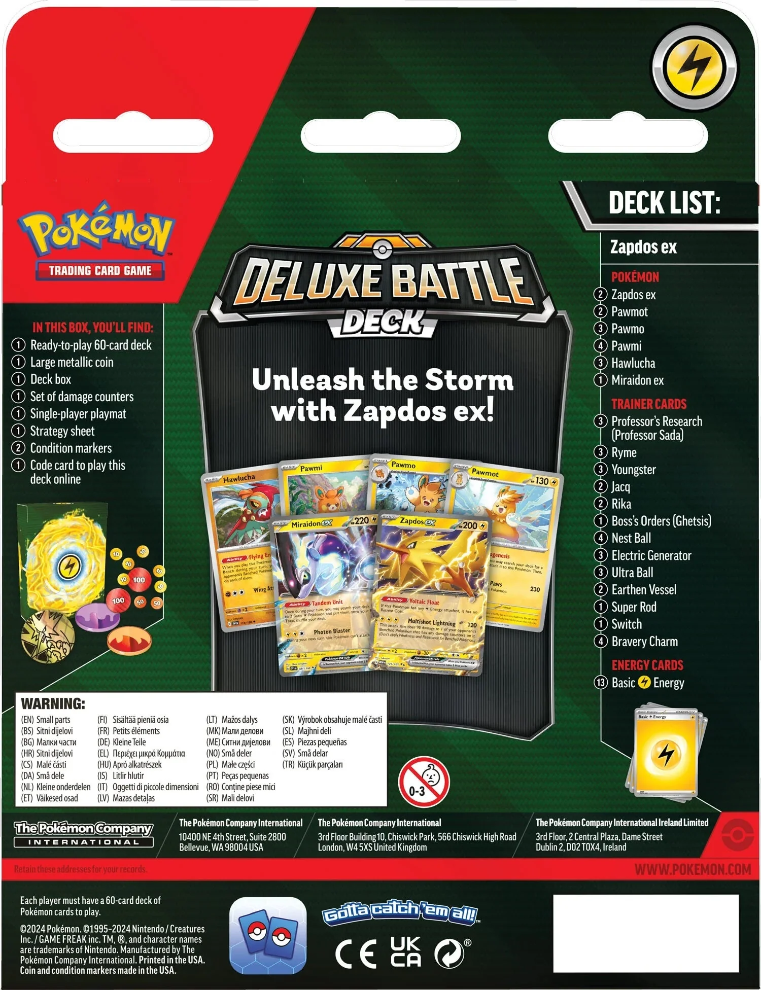 Pokémon TCG: Deluxe Battle Deck Ninetales/Zapdos EX - Image 4