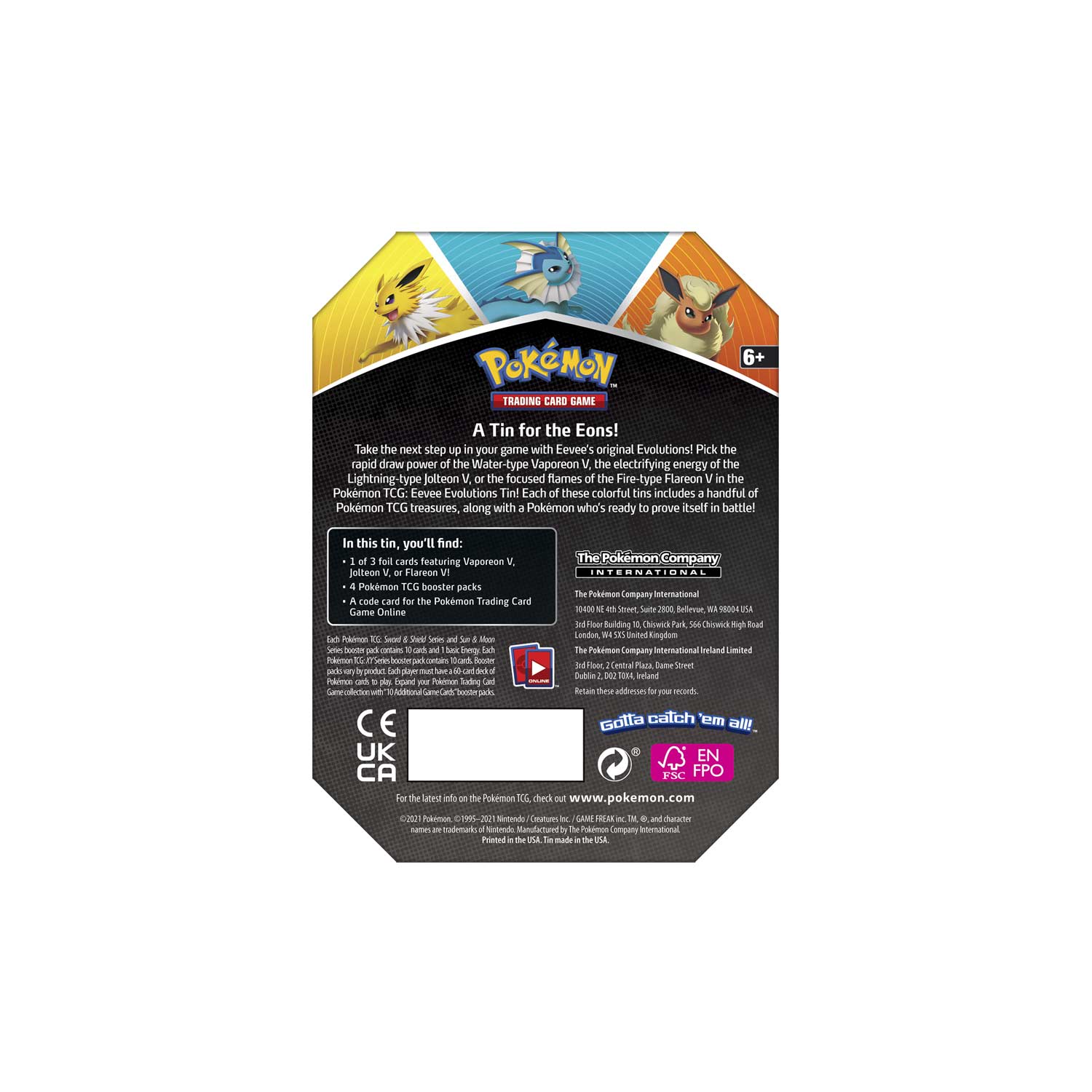 Pokémon TCG: Eevee Evolutions Tin - Image 3