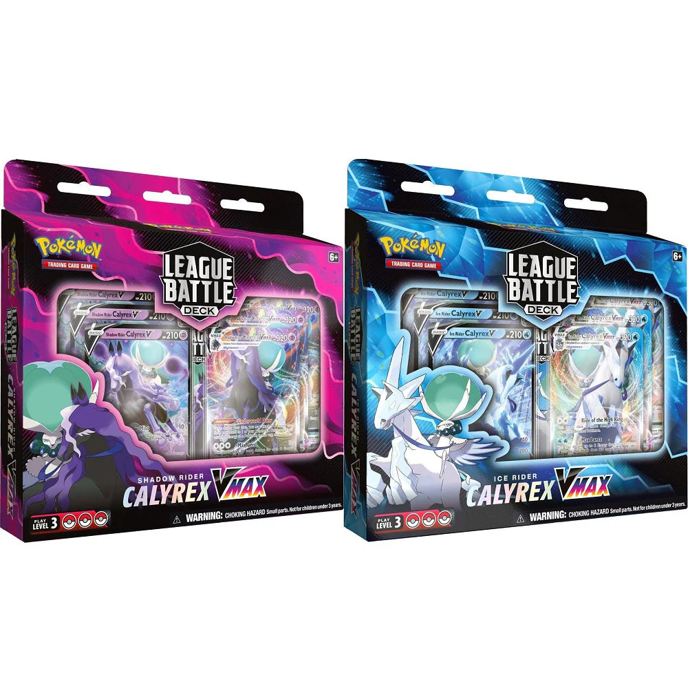 Pokemon TCG: (Ice Rider Calyrex / Shadow Rider Calyrex ) VMAX Battle Deck