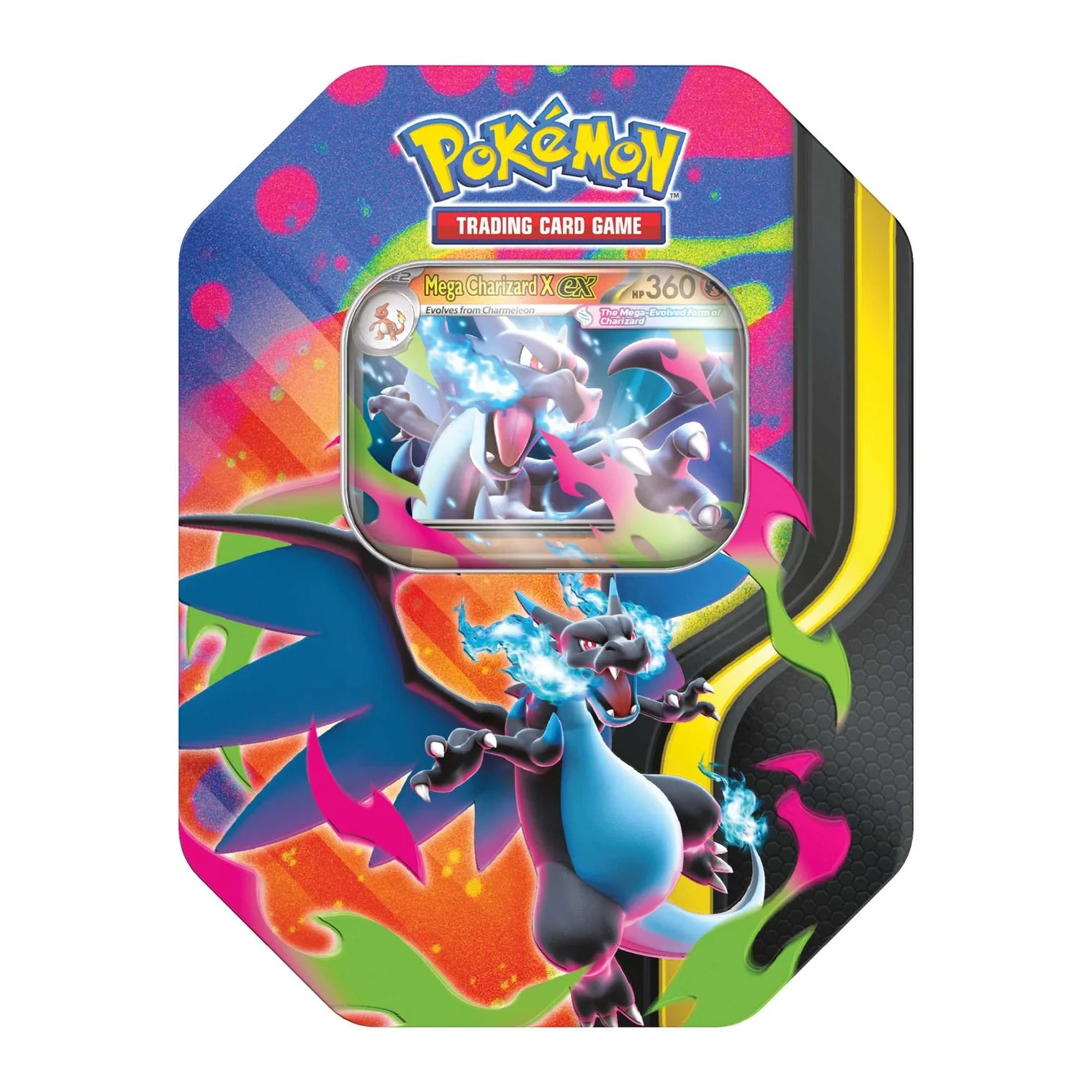 Pokemon TCG: Mega Charizard Tin (Mega Charizard X EX / Mega Charizard Y EX) - Image 2