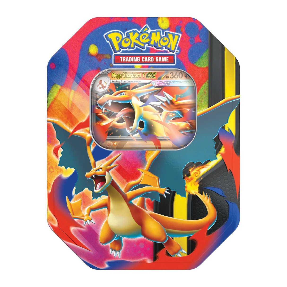 Pokemon TCG: Mega Charizard Tin (Mega Charizard X EX / Mega Charizard Y EX) - Image 3