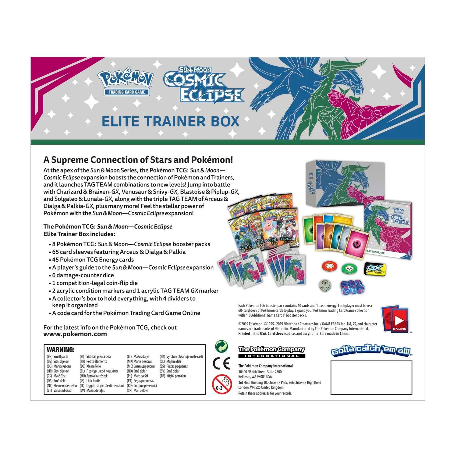 Pokemon TCG: Sun & Moon SM12 Cosmic Eclipse Elite Trainer Box - Image 2