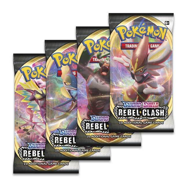 Pokemon TCG: Sword & Shield - Booster Pack - [ SS02 Rebel Clash / SS03 Darkness Ablaze / SS04 Vivid Voltage ] - Image 2