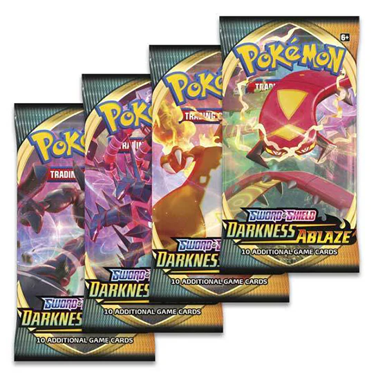 Pokemon TCG: Sword & Shield - Booster Pack - [ SS02 Rebel Clash / SS03 Darkness Ablaze / SS04 Vivid Voltage ] - Image 3