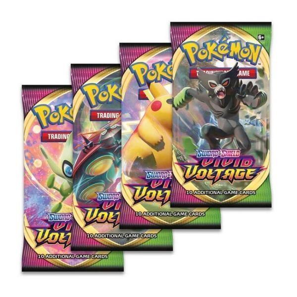 Pokemon TCG: Sword & Shield - Booster Pack - [ SS02 Rebel Clash / SS03 Darkness Ablaze / SS04 Vivid Voltage ] - Image 4