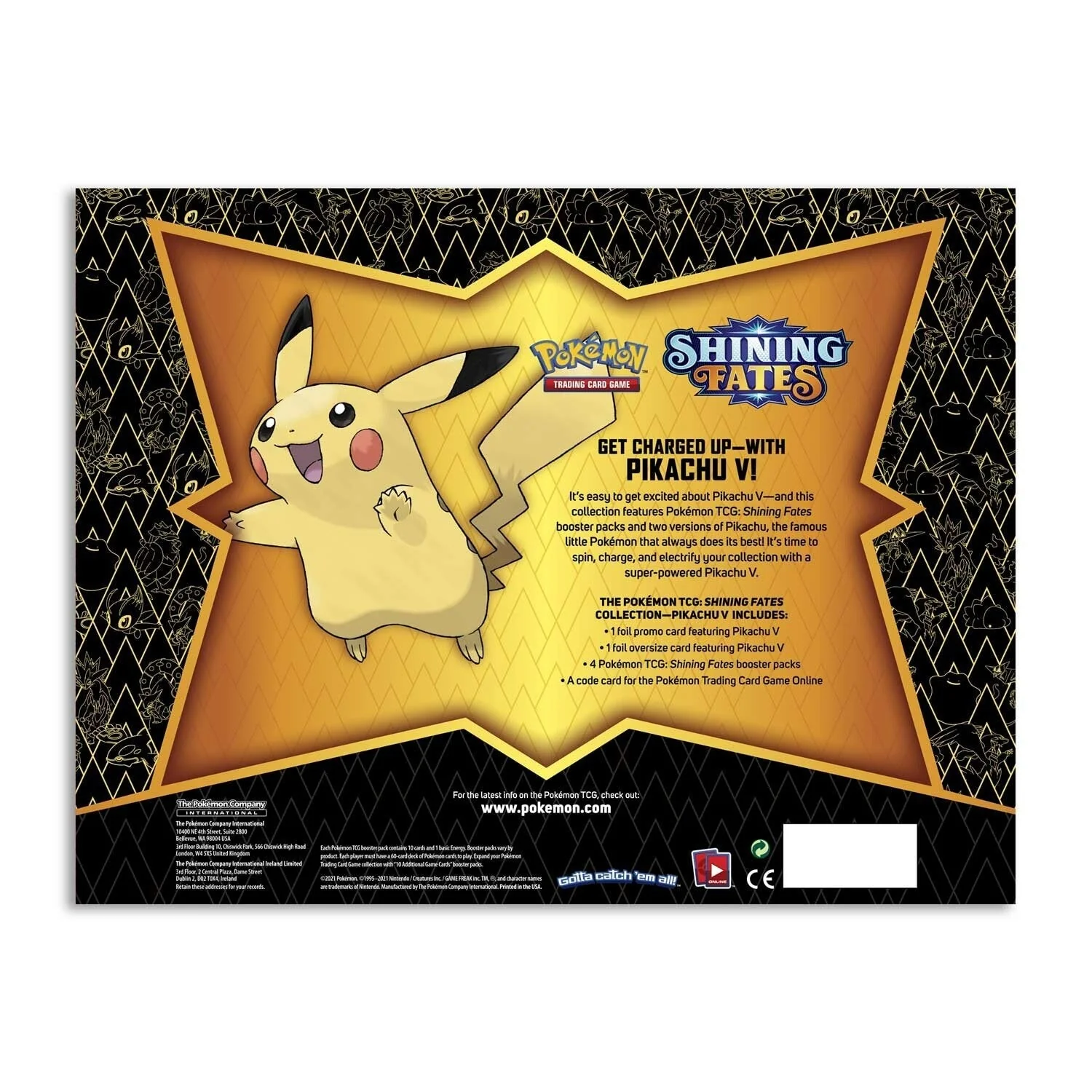 Pokemon TCG: Sword Shield SWSH 4.5 Shining Fates: Pikachu V Box - Image 2