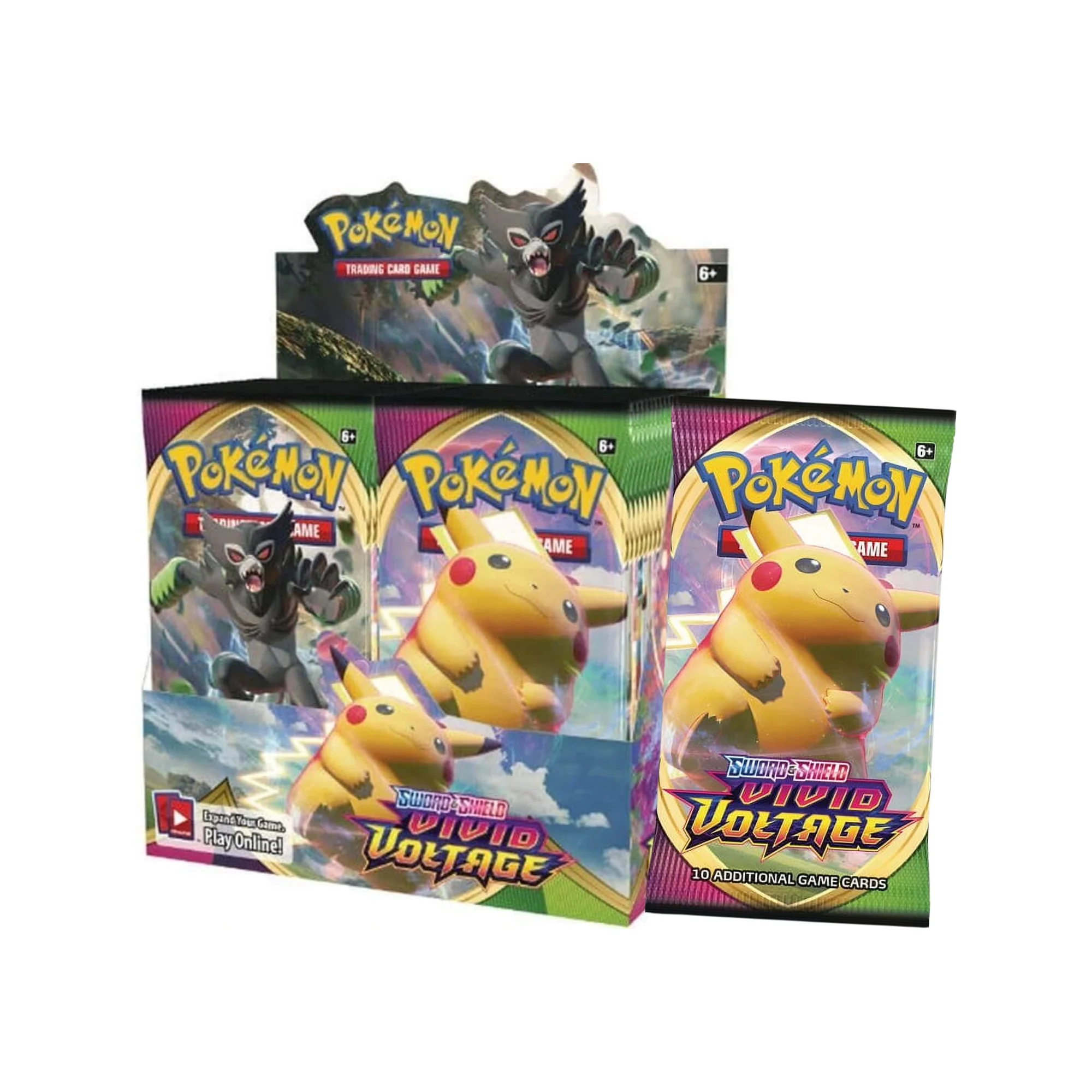 Pokemon TCG: Sword & Shield Vivid Voltage Booster (Includes Acrylic Protector)