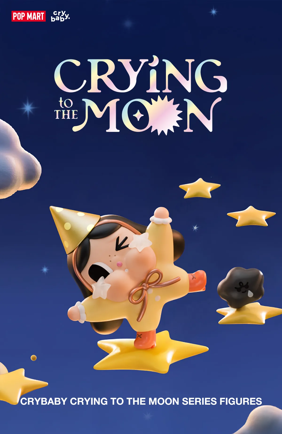 POP MART CRYBABY Crying To The Moon Series Figures - Image 2