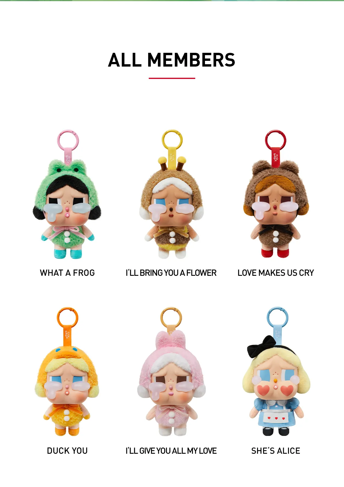 POP MART CRYBABY Vinyl Face Plush "Crying Again" Series - Image 2