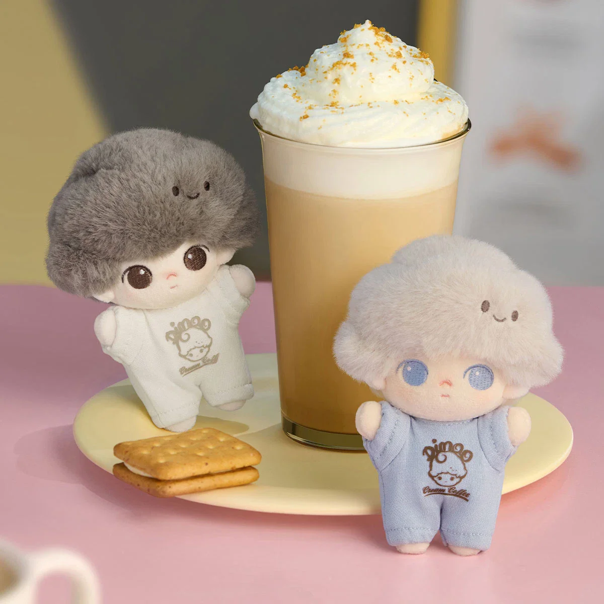 POP MART DIMOO Crush on Coffee Series-Soft-faced Plush Keychain Blind Box - Image 6